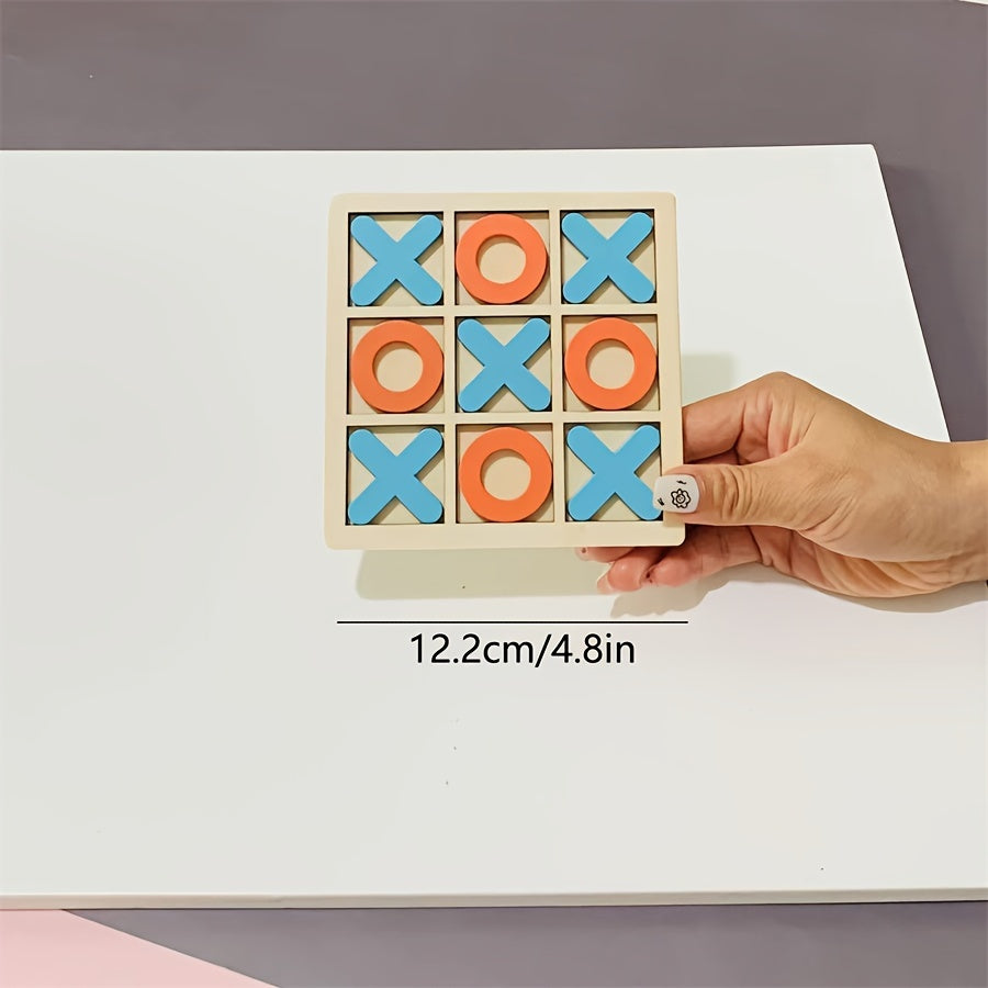 Wooden Tic Tac Toe – Classic Travel Game for Kids & Adults