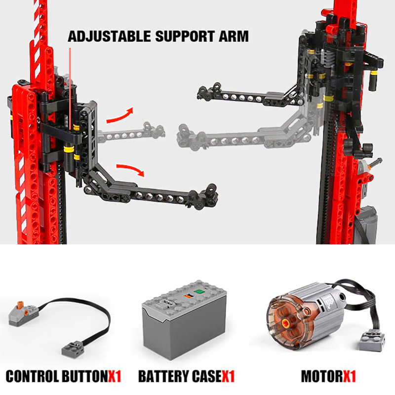 1:8 Scale Electric Car Lift - 536 Pieces