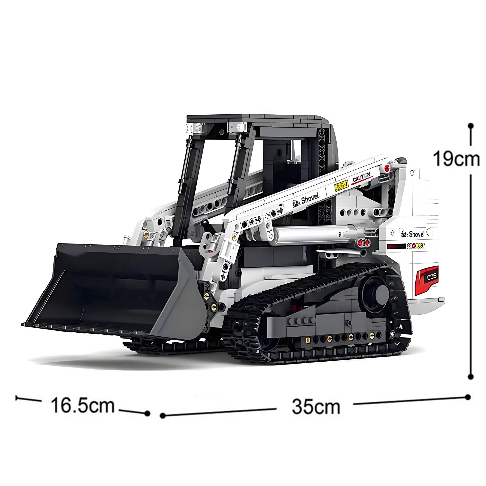 1365-Piece Remote-Controlled Track Loader