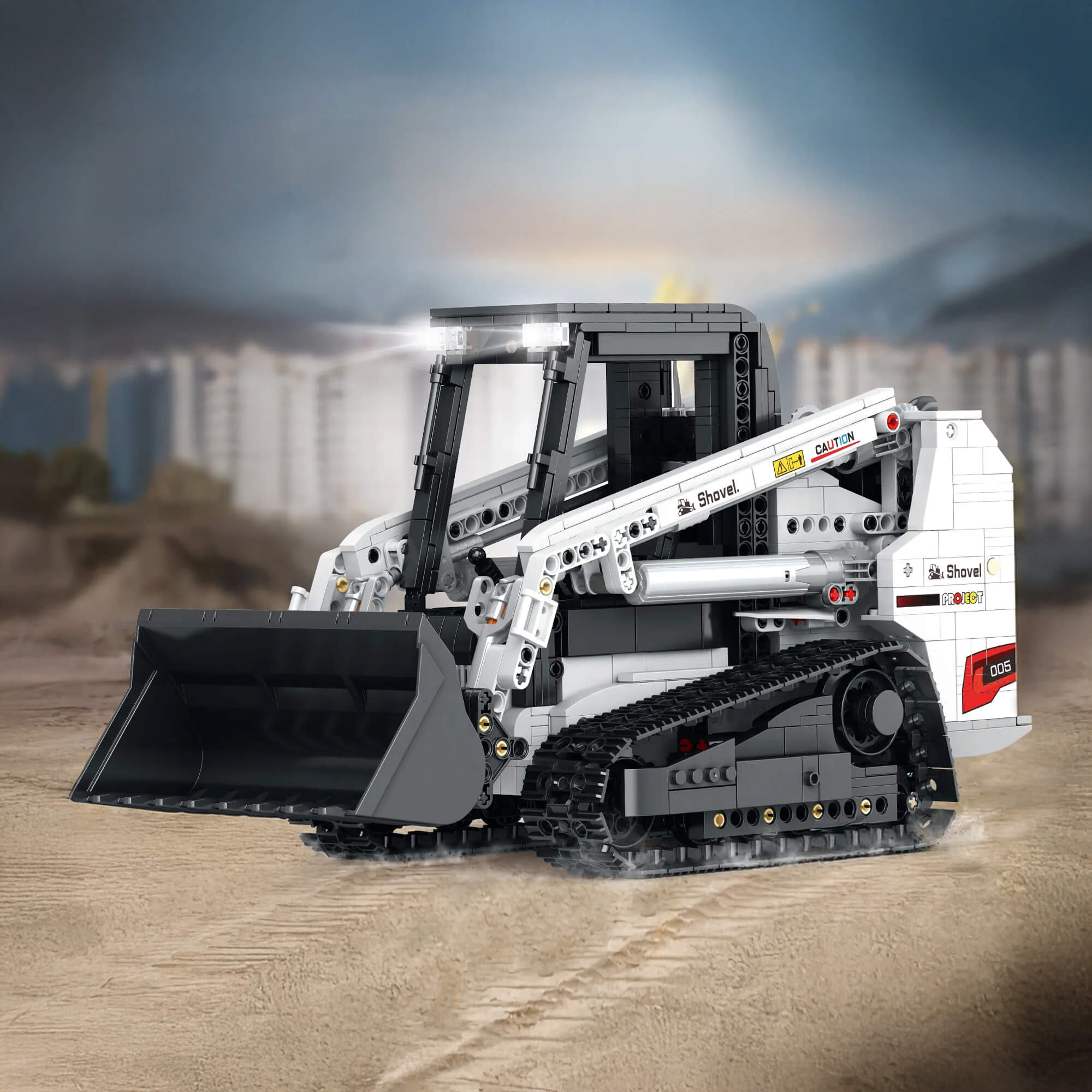 1365-Piece Remote-Controlled Track Loader