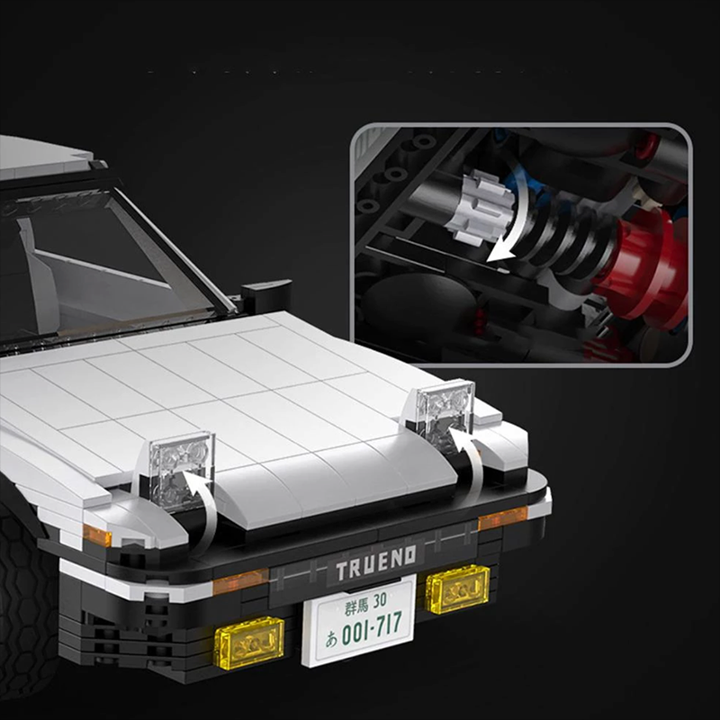 Remote-Controlled Initial D AE86 - 1233 Pieces