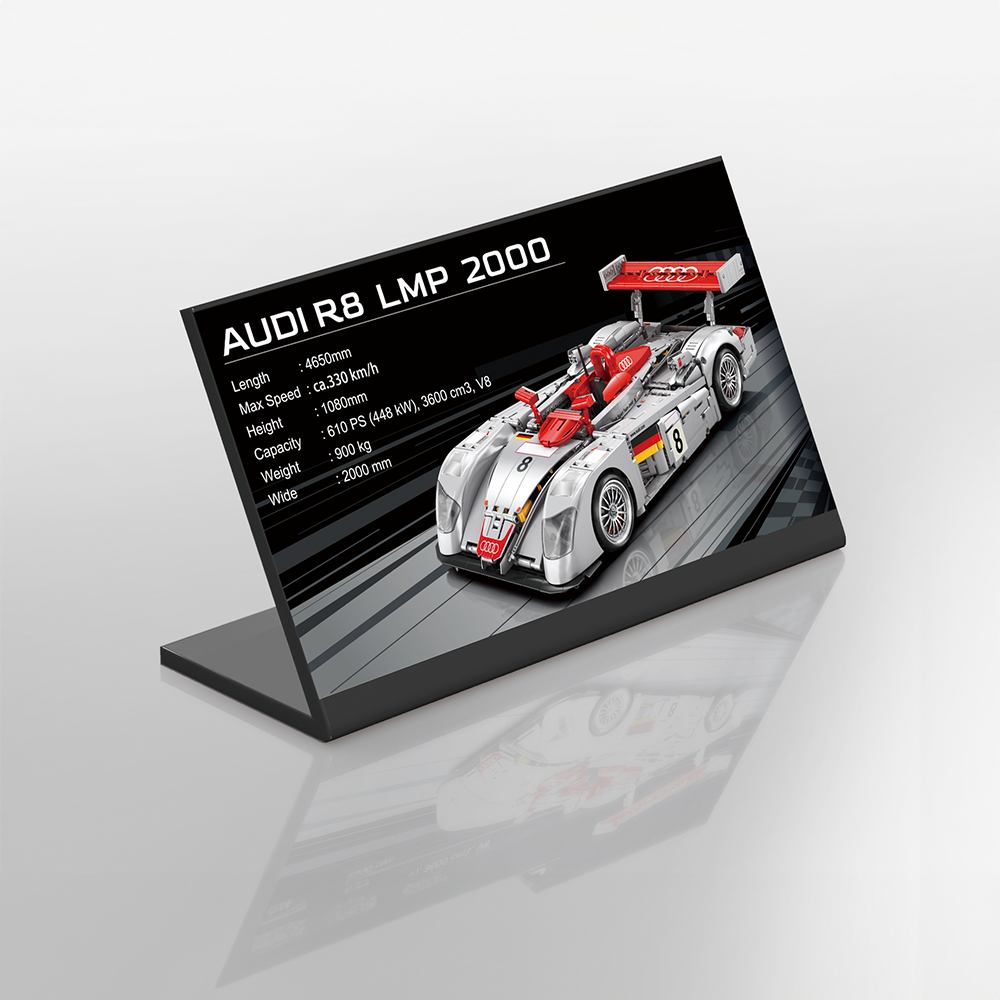 Audi R8 LMP 2000 - 2425-Piece Model Assembly Kit