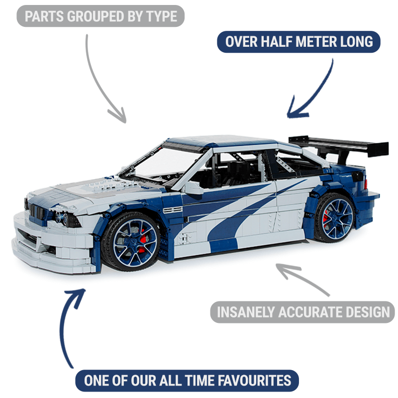 Ultimate E46 GTR Model Kit - 5049 Pieces