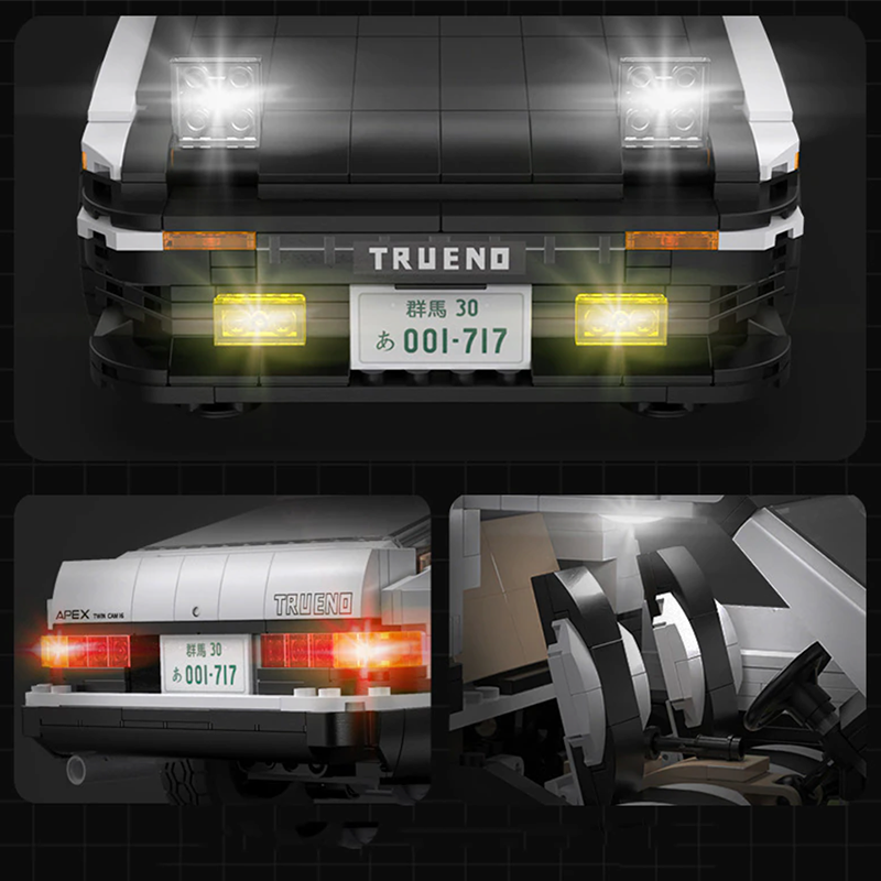 Remote-Controlled Initial D AE86 - 1233 Pieces
