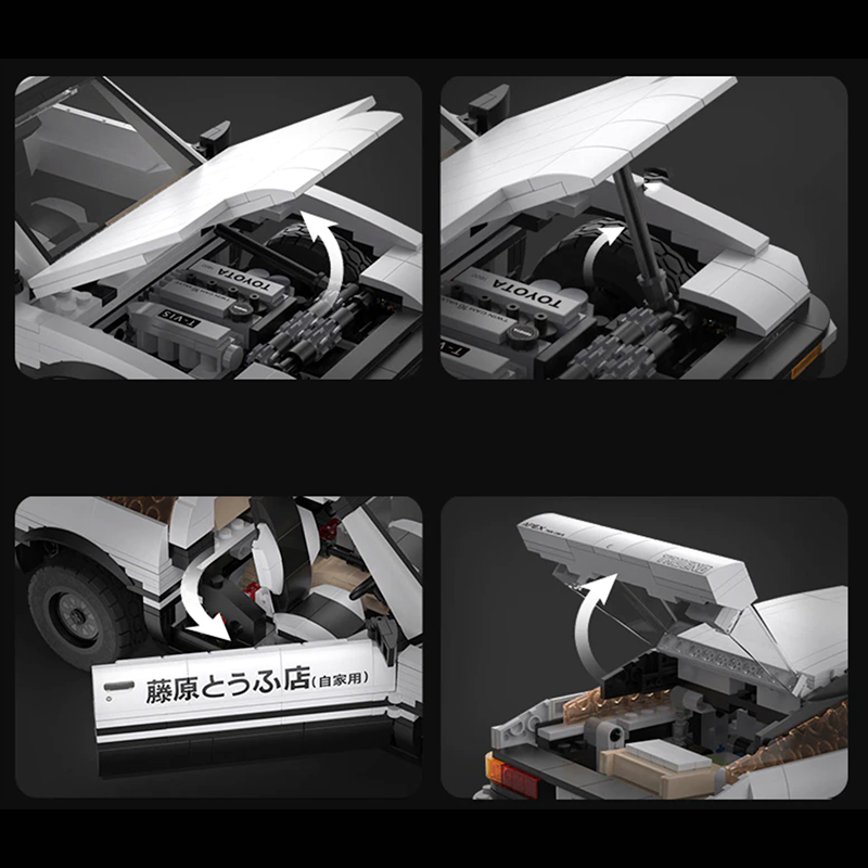 Remote-Controlled Initial D AE86 - 1233 Pieces
