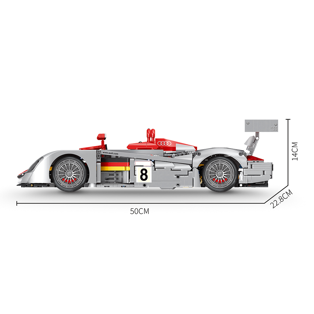 Audi R8 LMP 2000 - 2425-Piece Model Assembly Kit
