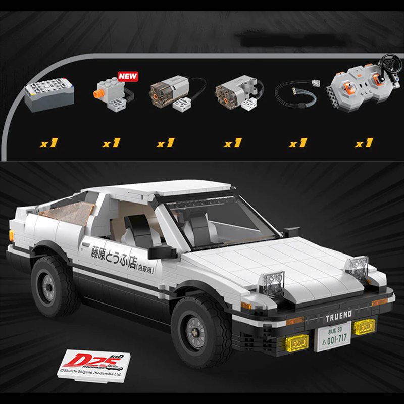 Remote-Controlled Initial D AE86 - 1233 Pieces