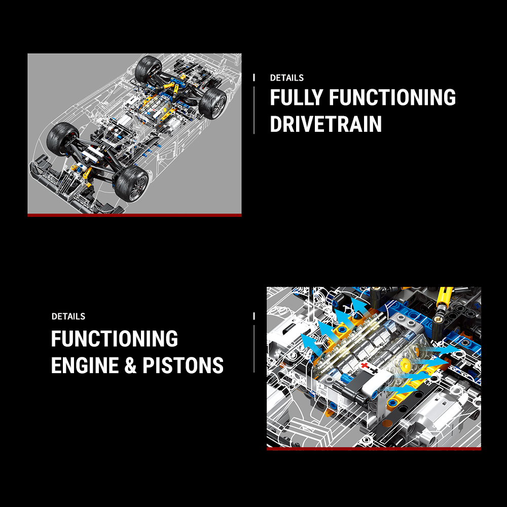 Audi R8 LMP 2000 - 2425-Piece Model Assembly Kit