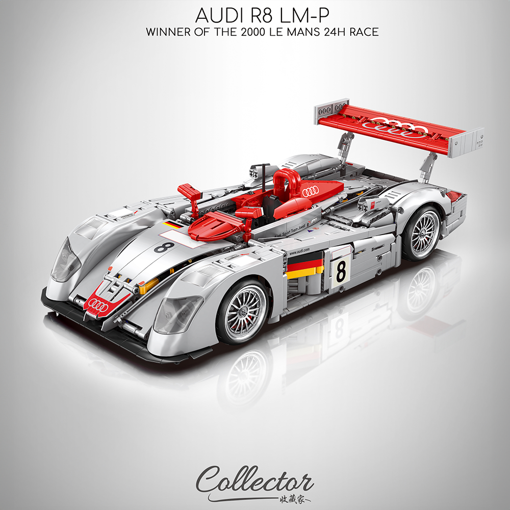 Audi R8 LMP 2000 - 2425-Piece Model Assembly Kit